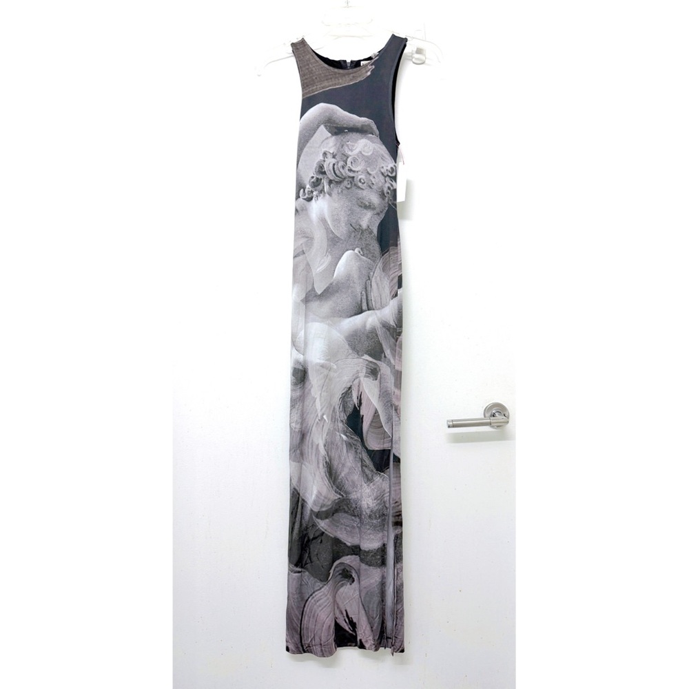 NWT Alice + Olivia Renaissance Fresco Statue Delora Bodycon Maxi Tank Dress 2